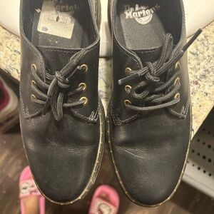 Dr. Martens Black Leather Lace-Up Shoes